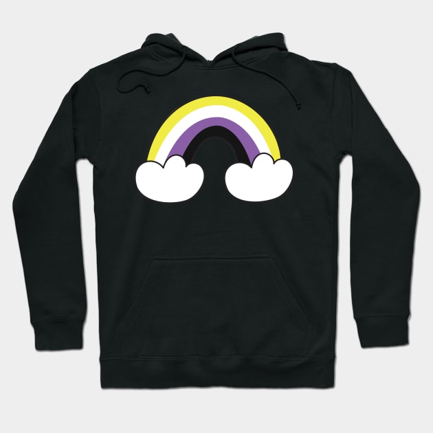 Nonbinary pride flag Hoodie by snowshade